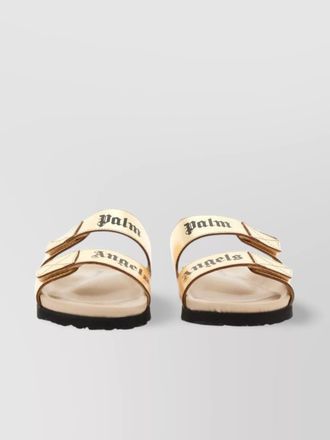 Palm Angels logo double strap sandals