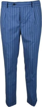 Daniele Alessandrini Grijze Stijlvolle Broek met Polyester Mix - Heren - Nette broeken - Blauw - M - Polyester - Broeken