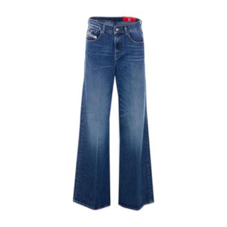 Diesel 1978 D-Akemi Flare Jeans - Dames - Jeans - Blauw - Maat: W26 Katoen
