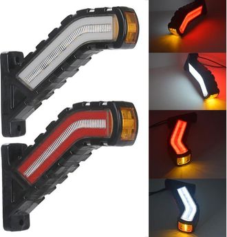 OEM 2 Luces Led De Posici&oacute;n Lateral, 12/24 V, Luz Led De Posici&oacute;n Lateral Universal, Luz De G&aacute;libo De Contorno, Universal Para Coche, Suv, Furgoneta, Cami