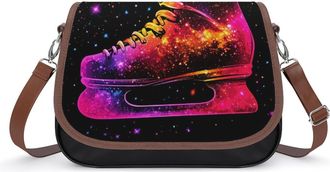 Generic Skating Space Boot Small Womens Crossbody Bags Shoulder Handbag with Adjustable Strap for Travel