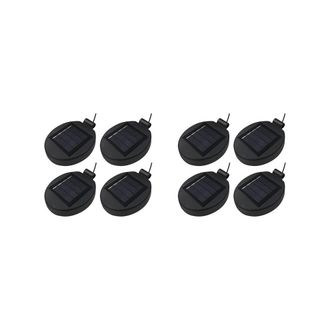 OEM Faroles Solares Led De 8 Luces Con Tapa Y Panel Superior, Iluminaci&oacute;n De Repuesto Para Uso Exterior, Flores, Proyectos De Bricolaje, Jard&iacute;n, Patio