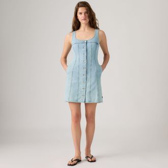 Levi's Audra Tank Dress - Womens - XL - Medium Wash / I Will Dress