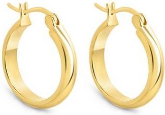Sterling Forever Tabitha Polished Hoop Earrings in Gold at Nordstrom Rack