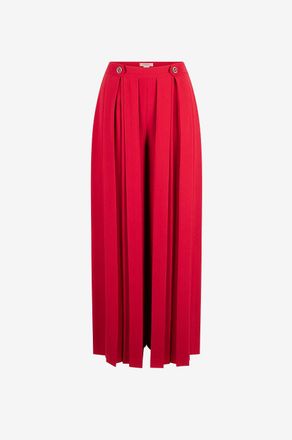 Twinset Plissierte Hose mit weitem Bein