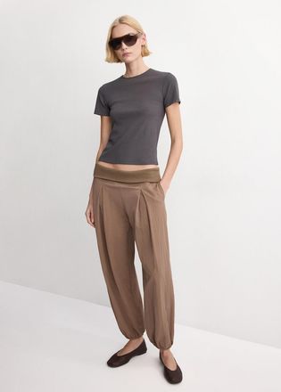 Mango Maglietta a maniche corte con tachas grigio antracite - Donna - XS - MANGO