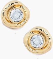 Yoj Lerino Crystal Stud Earrings In Gold at Nordstrom