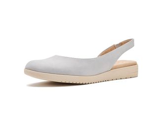 Naturalizer Idea-Dorsay Womens Dress Flat Shoes Lunar Stone Grey : 7.5 W (C), Synthetic