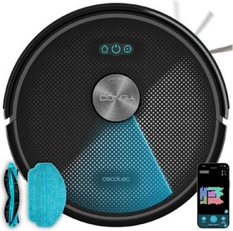 Cecotec Cecotec Robot Aspirador Y Friegasuelos Conga M50. Navegaci&oacute;n L&aacute;ser, 5000pa Presi&oacute;n De Succi&oacute;n, Bater&iacute;a De 3200 Mah