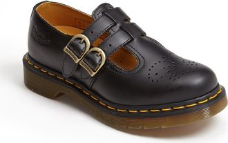 Dr. Martens 8065 Mary Jane in Black Smooth at Nordstrom, Size 5Us