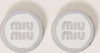 Miu Miu Enameled metal earrings