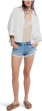 Free People Cali Lace Shorts Womens Clothing Short N Sweet : 24 29, Cotton