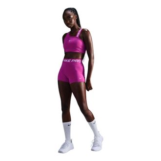 Nike Dames/Dames Swoosh Sportbeha (Fuchsia Roze)