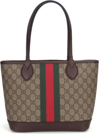Gucci Pre-owned Tote Bags, female, Multicolor, Size: ONE SIZE Pre-owned Canvas totes