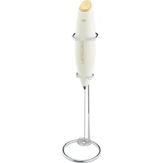 cilio Latteforte Battery Powered Milk Frother with Stainless Steel Stand in White at Nordstrom