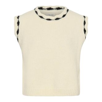 Cream Gebreide kleding - Dames - Truien - Wit - Maat: Xs/S
