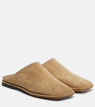 The Row Piper suede mules