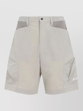 Oakley cargo shorts elastic waist pockets belt loops