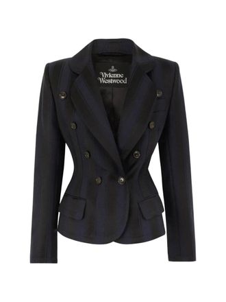 Vivienne Westwood Tailored Double-Breasted Jacket with Structured Shoulders and Notched Lapel