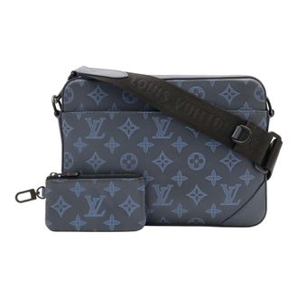 Louis Vuitton Navy Monogram Shadow Shoulder Bag (Pre-Owned)