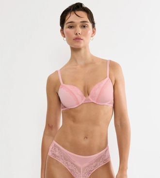 Triumph B&uuml;gel-BH TRIUMPH Comfort Allure, Damen, Gr. 70, Cup E, strawberry cream, Microtouch, Obermaterial: 55% Polyester, 32% Polyamid, 13% Elasthan, BHs B&uuml;ge