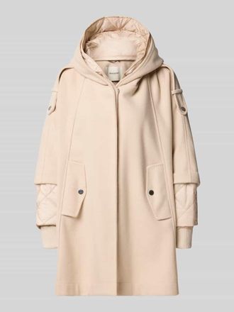 Beaumont Amsterdam Relaxed Fit Mantel mit Leinen-Anteil in Kitt, Größe L