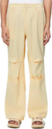 Rains Suva Hardshell Broek Wijd - Dames - Wijde Broeken - Beige - S - Polyester - Broeken
