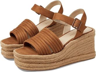 Kenneth Cole New York Shelby Espadrille Womens 10 Cognac Platform Sandals KHD963