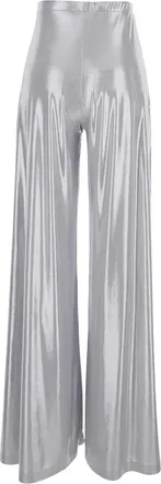 Norma Kamali Womens Pants Bias Metallic Trousers