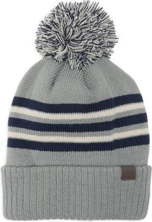 Rainforest Stripe Pom Pom Beanie in Mead Gray Combo at Nordstrom Rack