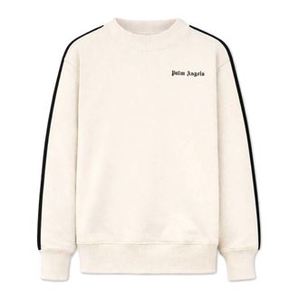 Palm Angels Hooded Sweatshirt - male - Palm Angels - Kids Sweatshirts - Beige - 14 Y - Kids