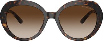 Michael Kors 0mk2214u Oversized Round Sunglasses with Tortoiseshell Frame