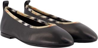 Burberry Womens Robin Ballet Flat Black Lambskin