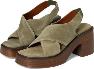 Free People Cora Platform Clogs Womens Shoes Botanical Suede : EU 37.5 (US Womens 7.5) M