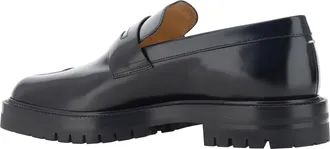 Maison Margiela Mens Loafers Tabi Black Calf Leather
