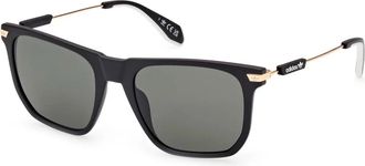 adidas Zwart/Rook Zonnebril Or 0081 - unisex - Zonnebrillen - Zwart - 53 MM - Accessoires