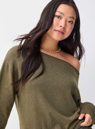 Twik Womens Ultra-soft boat-collar sweater