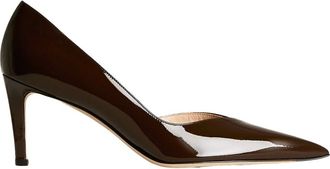 Kiton Schoenen, Dames, Bruin, 39 EU, Chocoladebruine Lakleren Pumps