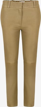 Hemisphere Verkürzte Lederhose im Skinny-Fit Centen