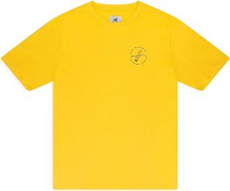 Aim&eacute; Leon Dore YELLOW NEW BALANCE GARMENT DYED T-SHIRT