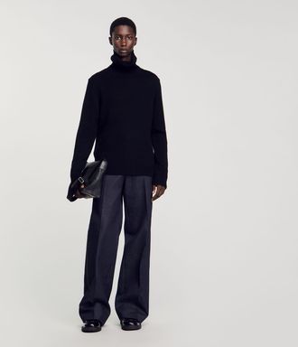 Sandro Wool and cashmere turtleneck jumper