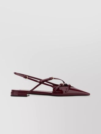 Miu Miu leather ballerina shoes