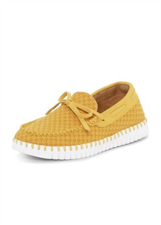 Ilse Jacobsen Womens Tulip With Laces Slip On Sneaker In Golden Rod