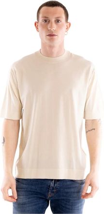 Paolo Pecora Hombre, Camisetas, Beige, Talla: S