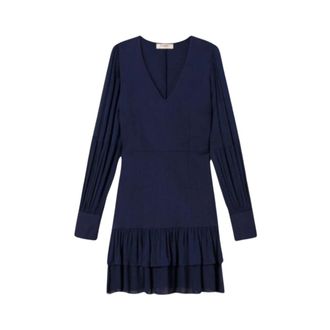 Twinset Dames, Jurken, Blauw, Maat: XS Viscose