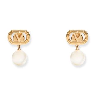 Valentino Garavani Earrings, female, Yellow, ONE SIZE, Ovalette Earrings