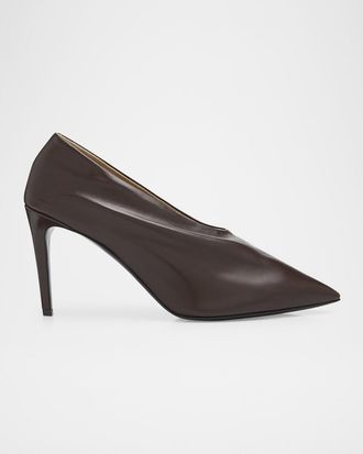 Khaite 85mm Miriam Leather Pumps
