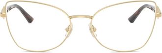 Jimmy Choo Eyewear cat-eye frame clear-lenses glasses - Gold