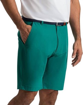 FootJoy Lightweight 9 Inch Inseam Golf Shorts In Field Green