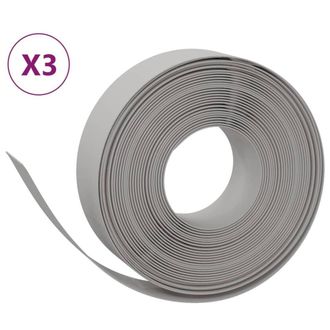 Berkfield Home Garden Edgings 3 pcs Grey 10 m 15 cm Polyethylene